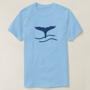 Blåvalssilhuett svan T-Shirt
