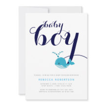 Blåvalssjölig typografi pojke dusch