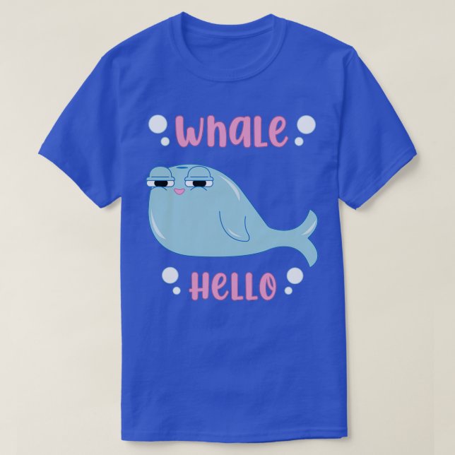 Blåvalssnörning T Shirt (Design framsida)