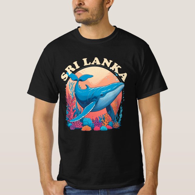 Blåvalsspotting i Sri Lanka T Shirt (Framsida)