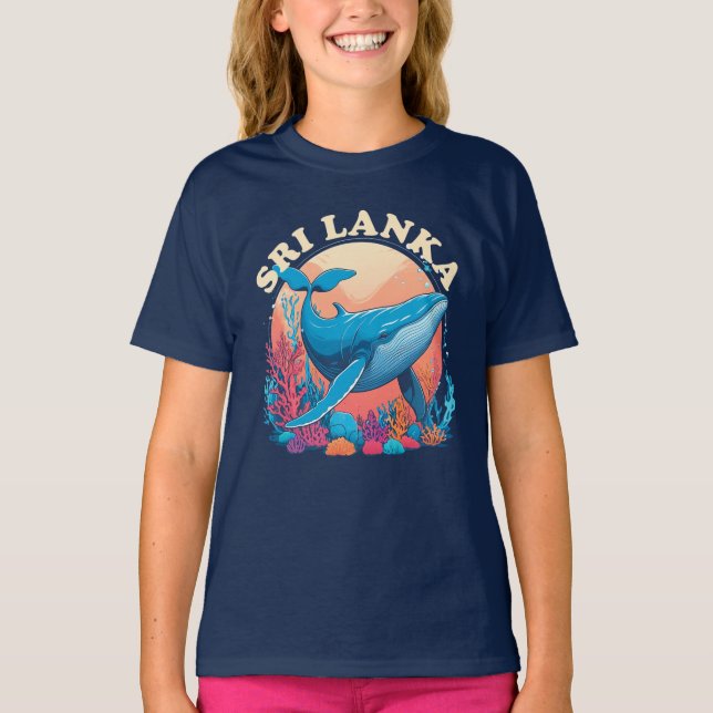 Blåvalsspotting i Sri Lanka T Shirt (Framsida)