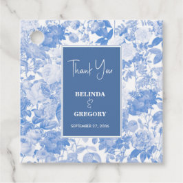 Blåvattenfärg Botaniska Blommigtar Bröllop Gåvor Etiketter