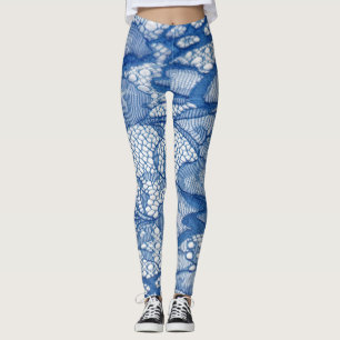 Blåväv från snöre, afrikansk tulldesign. leggings