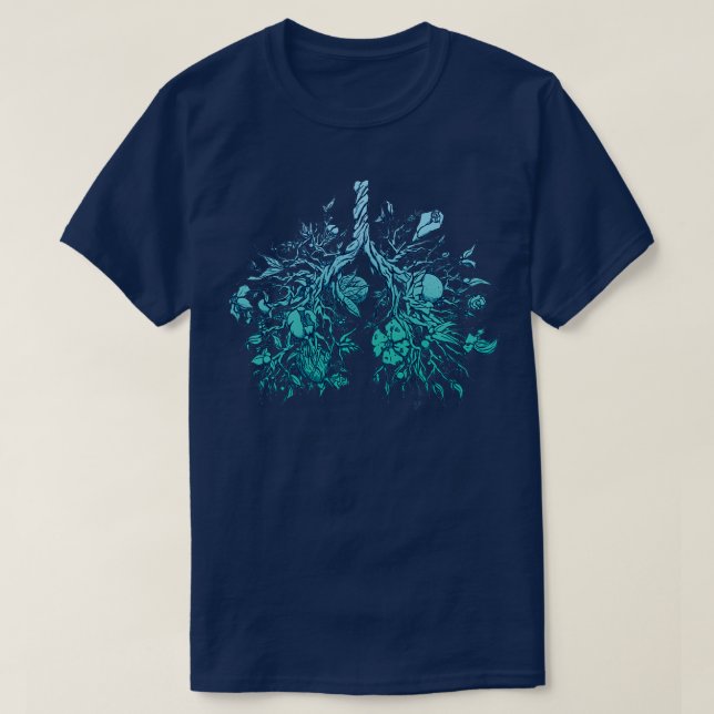 Blåväxthus T Shirt (Design framsida)