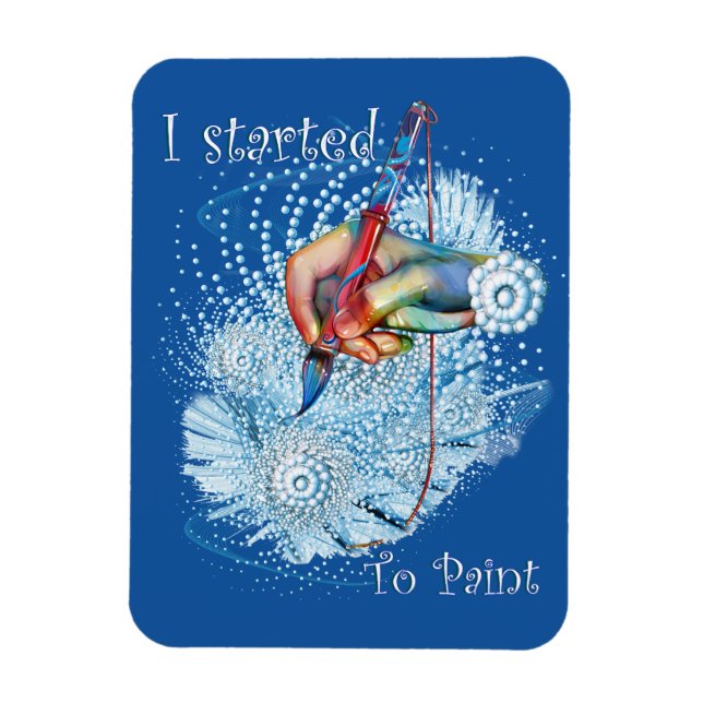 Blåvibration, Abstrakt Magnet (Vertikal)