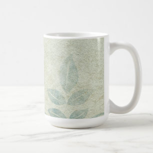 BlåVintagens Blommigt Vine Bröllop Kaffemugg