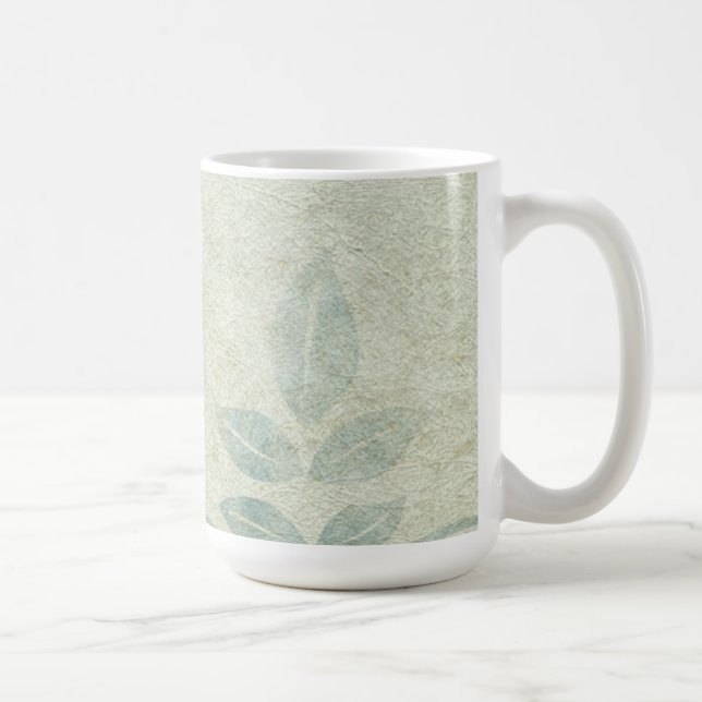 BlåVintagens Blommigt Vine Bröllop Kaffemugg (Höger)