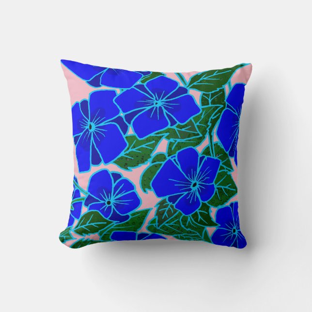 Blåvioletta #6 kudde (Framsida)