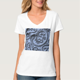 Blåvirke i shabby chic, rulla mönster t shirt