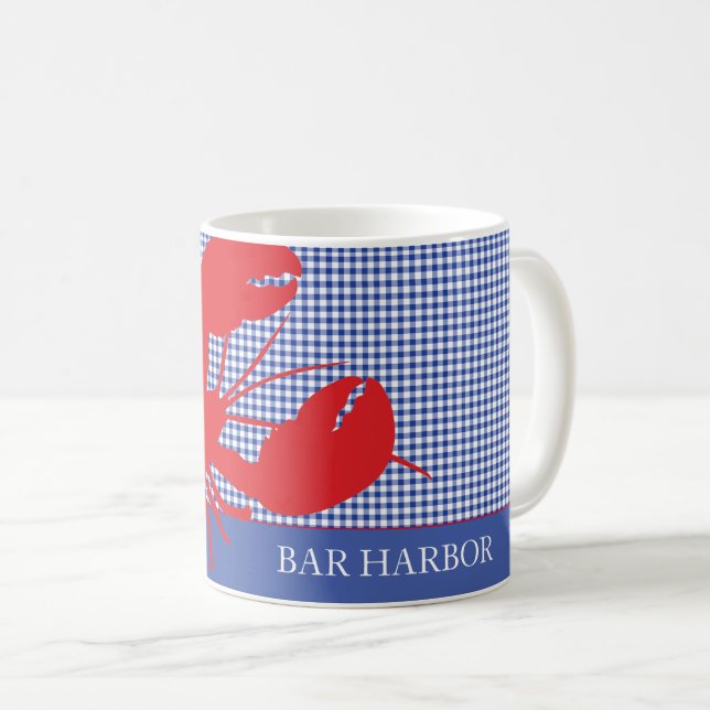 Blåvit Anpassningsbar i kuststaden Red Lobster Kaffemugg (Framsida höger)