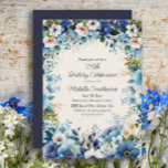 Blåvit Blommigt i marinen 75:e Inbjudningar<br><div class="desc">Elegant marin och dammblått med vit vattenfärg blommigt födelsedagsfest inbjudan för kvinnor. Den här inbjudan är designad för en 75:e-födelsedag men kan anpassas för alla åldrar. Kontakta mig om du behöver hjälp med dina anpassningar eller om du vill begära ytterligare matchning eller samordning av Zazzle-produkter för din händelse.</div>