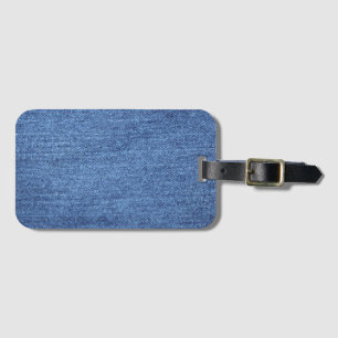 Blåvit Denim Struktur-utseende Bagagebricka