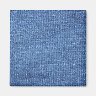 Blåvit Denim Struktur-utseende Magnet