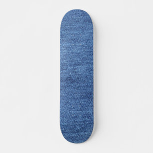 Blåvit Denim Struktur-utseende Mini Skateboard Bräda 18,5 Cm