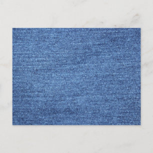 Blåvit Denim Struktur-utseende Vykort