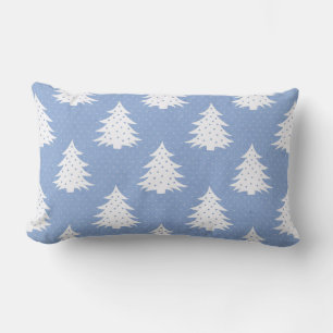 Blåvit Julgran Reversible Pillow Lumbarkudde
