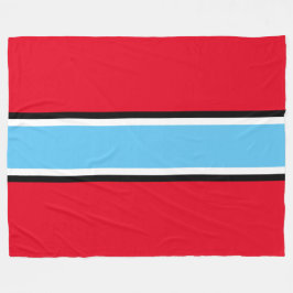 Blåvit, ljusröd, Himmel, Tävla Rand Fleecefilt