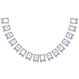 Blåvit Möhippa för citrusOrangar Vimplar