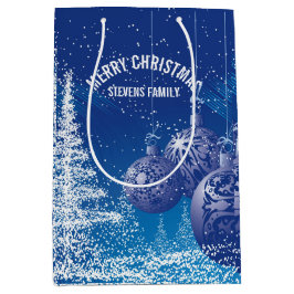 Blåvit och vit Julgranar och dekorationer