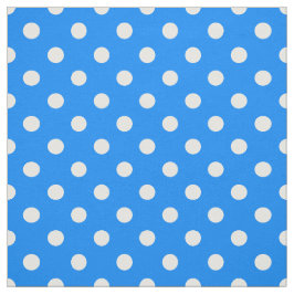 Blåvit Polka dots Textil