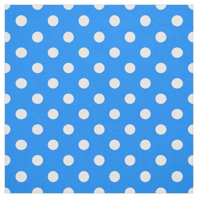 Blåvit Polka dots Textil (Provkarta)