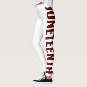 Blåvit Röd frihetsdagen juni 19 JUNETEENTH Leggings
