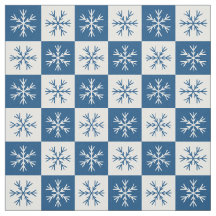 Blåvit snöflingor i Mönster