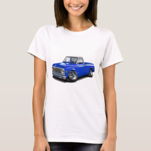 Blåvita Chevy 1970-72 C10 överträffar lastbilen T-shirt