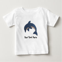 Blåvita fläckar på Cute Mörk Ocean Blue Dolphin Wh