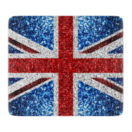 Blåvita flagga glitter