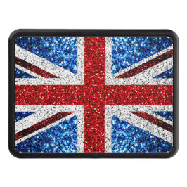 Blåvita flagga glitter dragkroksskydd