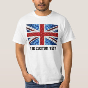 Blåvita flagga i Storbritannien Din anpassningsbar T Shirt