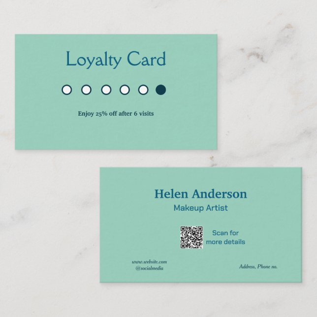 blåvita klassiska förmånskort för affärsavgifter visitkort (Fram/baksida)