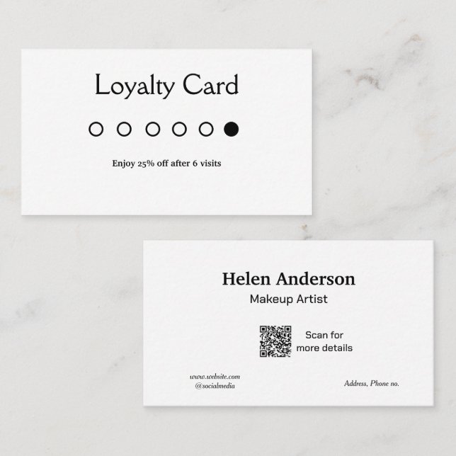 blåvita klassiska förmånskort för affärsavgifter visitkort (Fram/baksida)