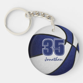 Blåvita lag färg-pojkar, basketboll