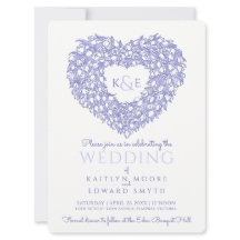 Blåvita tulpaner i bröllop i teckning