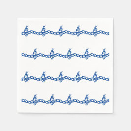 Blåvita vinkara nautiska repor party pappra blöjor pappersservett