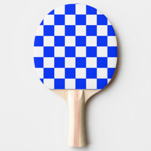 Blåvitcheckad check Mönster Pingisracket