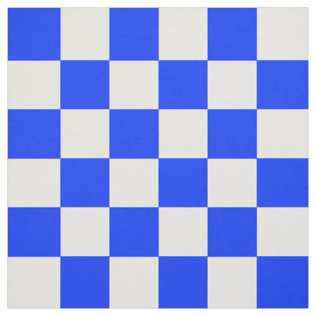Blåvitcheckad check Mönster Tyg (Provkarta)