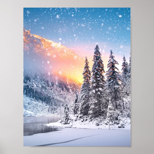 Blåvskärmsutskrifter för julvägg poster (Framsidan)