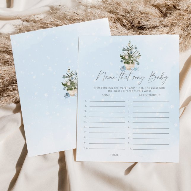 Blåvvintern Namn som sång babyduschspel (Skapare uppladdad)