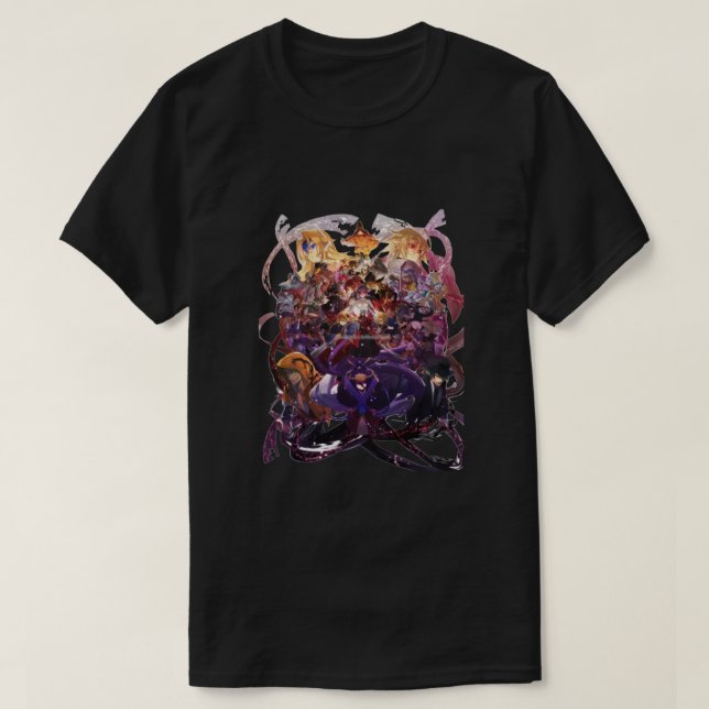 Blazblue All Characters Classic T Shirt (Design framsida)