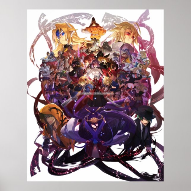 Blazblue Alla tecken Poster (Framsidan)