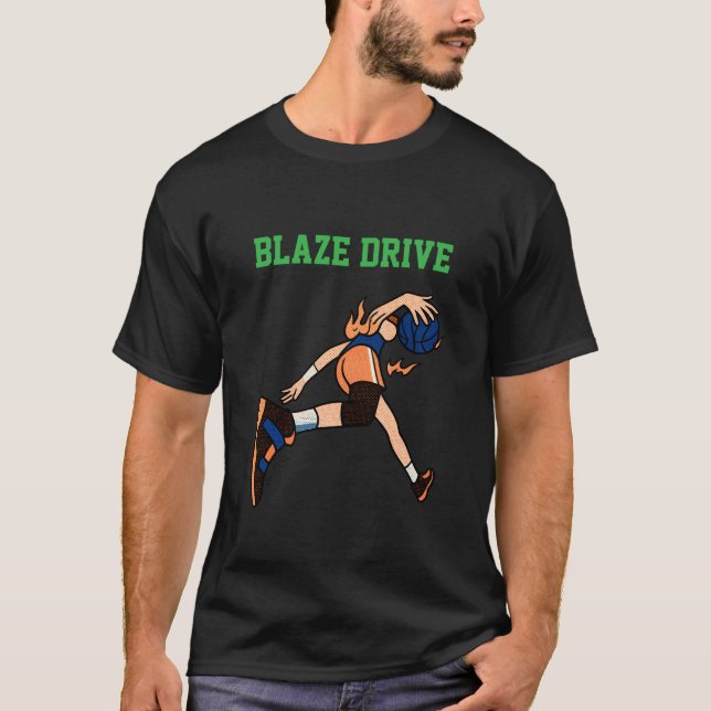Blaze Drive Basket T-Shirt (Framsida)