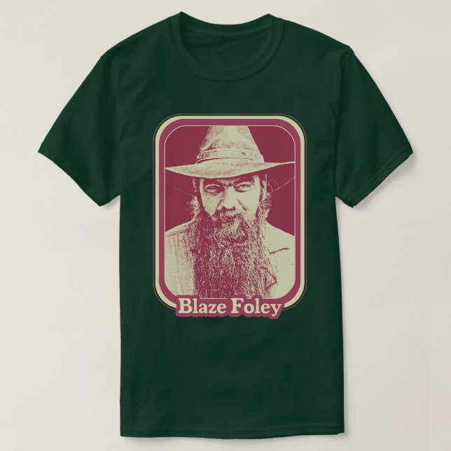 Blaze Foley Original Retro Outlaw Land Fläkt Desi T Shirt (Design framsida)