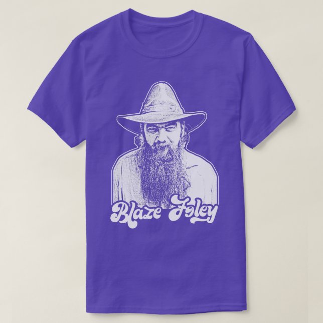 Blaze Foley Original Retro Outlaw Land Fläkt Desi T Shirt (Design framsida)
