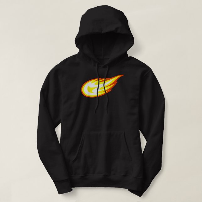 Blaze & Monster Maskiner Fireball Logotyp Hoodie (Design framsida)