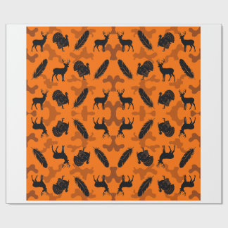 Blaze Orange Kamouflage Jaktpresentpapper Presentpapper