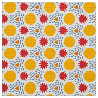 BLAZE - Roligt Modern primär Färgad Kid Geometric Tyg