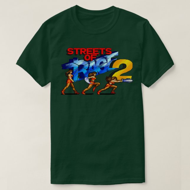 Blaze Streets of Rage 2 Videogames Pixel Art T Shirt (Design framsida)